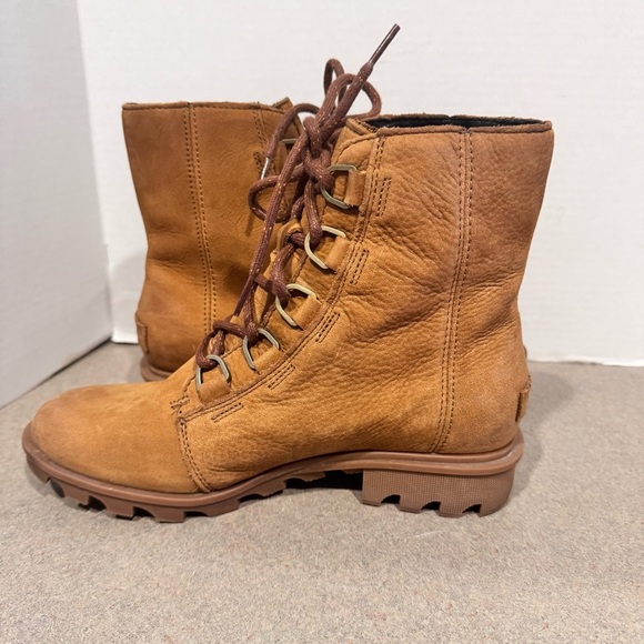 Sorel Women’s Phoenix Weather Lace Up Leather 8.5 Short Boots - Picture 4 of 12